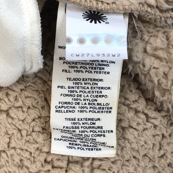 Ugg RTW Mens Sherpa Fleece 1/2 Zip Red Hoodie Hooded Pullover Size Large - Picture 6 of 11